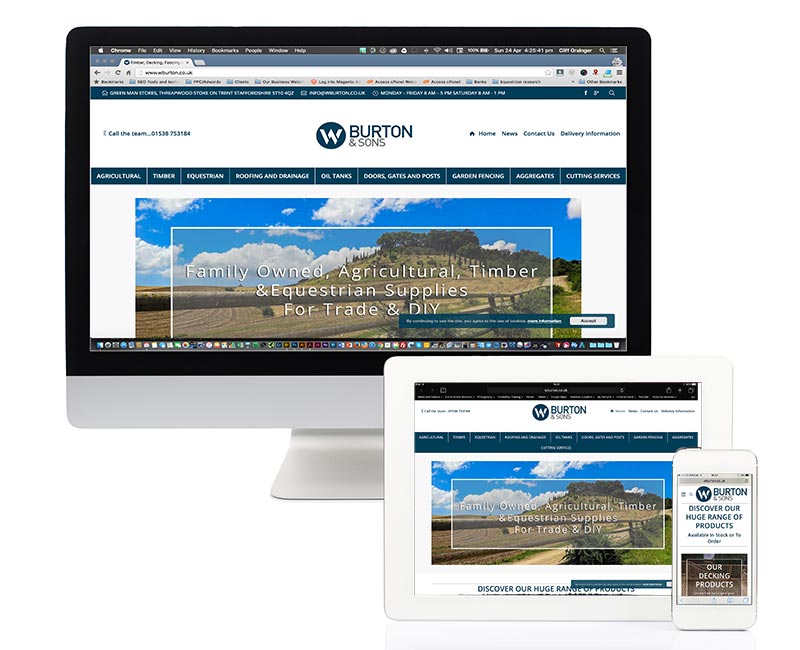 wburton website on devices